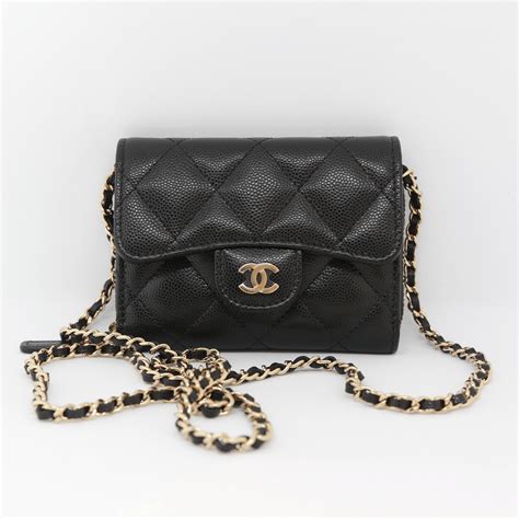 chanel mini chain length|chanel wallet on chain.